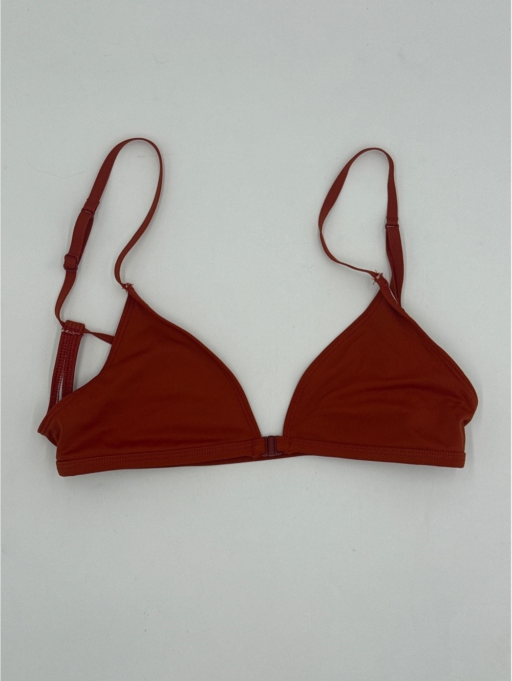 Out from under Triangle swimsuit top Size S, Rust Orange